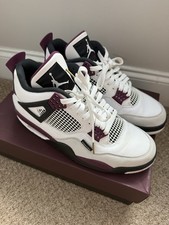 Air Jordan 4 Retro PSG Paris Saint-Germain Bianco Bordeaux - Uomo 10.5 - Con Scatola