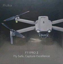 RUKO F11PRO 2 6K Camera Drone 3-Axis Gimbal 4K/30Fps 70-Min 2 Batt Auto Return