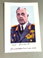 HORST STECHBARTH (†2016) Generaloberst NVA DDR signed Foto 13x18 Autogramm
