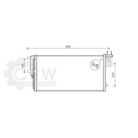 AVA Quality Cooling Kondensator Klimaanlage Mit Trockner FüR Ford Kuga II DM2