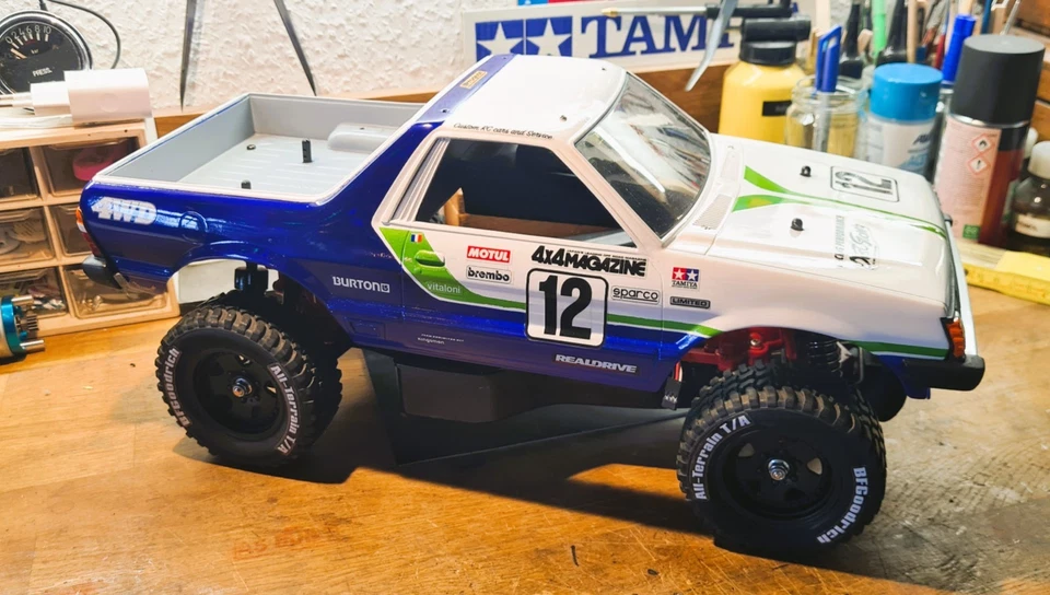 Tamiya Subaru Brat (Body 58038) mit TA02T - 4WD Truck Chassis - Bild 2 von 4