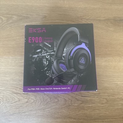 EKSA E900 Gaming Headset Detachable Noise Cancelling Mic 3.5mm PS4 PS5 PC