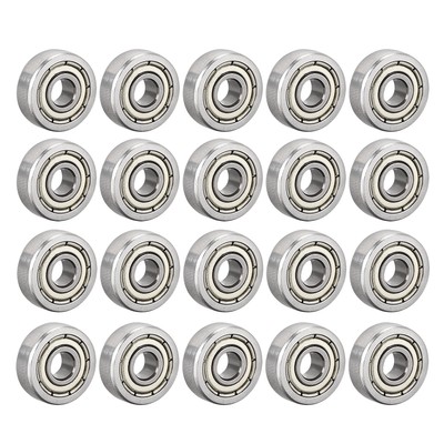 20pcs 604ZZ Deep Groove Ball Bearings Double Shield High Carbon Steel Z1