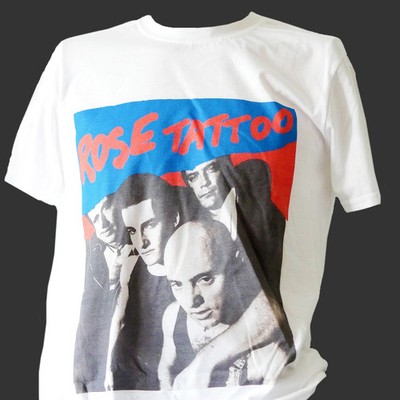 Rose Tattoo Style Metal Rock T-Shirt Unisex S-4XL Reprint TRENDING