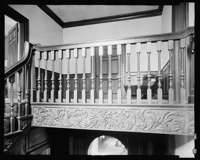 Photo:Tuckahoe Goochland County Virginia 1936 Interior Staircase Banister