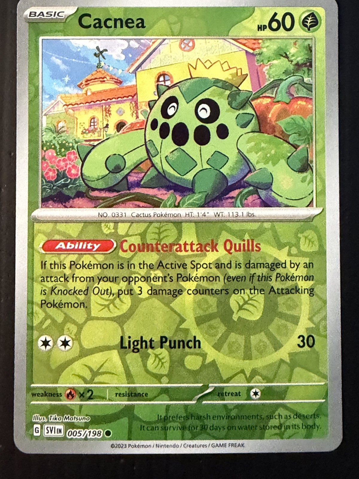 Cacnea - 005/198 005/198 Common SV01: Scarlet & Violet Base Set Pokemon Reverse