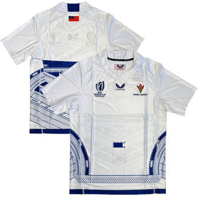 Samoa Herren Rugby Shirt (Größe 3XL) Castore Away RWC 2023 Top - Neu
