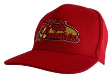 World Industries Skateboard Flame Boy Embroidered Snapback Hat Red - NWT