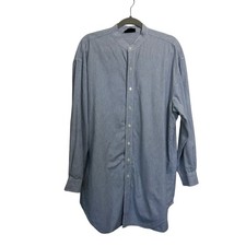 Vinatge DKNY Donna Karan New York Striped Long Sleeve Cotton Shirt Dress, M