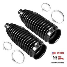 - 2PCS Rack  Pinion Bellows Kits Front Steering Rack And Pinion Tie Rod Boot