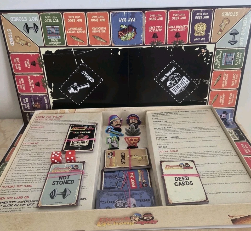 Board Game Cheech And Chong-Opoly 18+ 2020 Complete Game. - Image 3 of 4