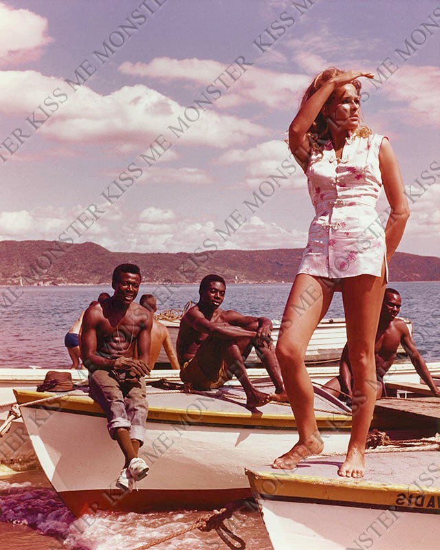 URSULA ANDRESS Dr. No 1962 Jamaica Publicity Chinese Silk Outfit Photo