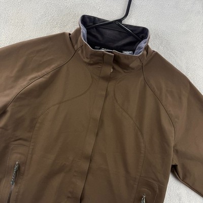 Mountain Hardwear Jacket Womens Small Brown Conduit Softshell Water Resistant