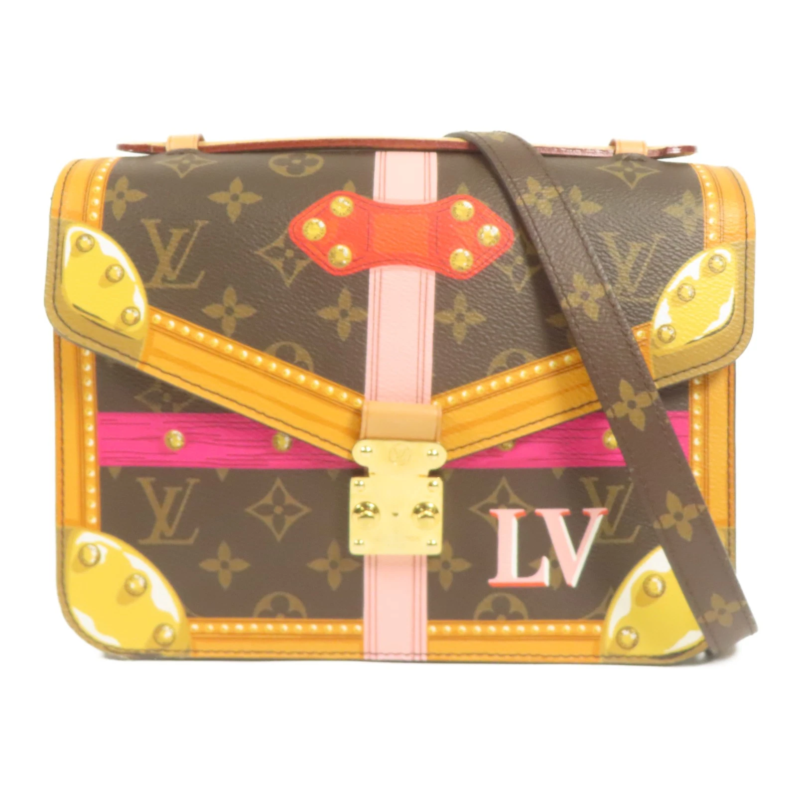 LOUIS VUITTON（LV） Borsa a tracolla Louis Vuitton LV GHW Pochette Metis 2 vie M43628 monogramma