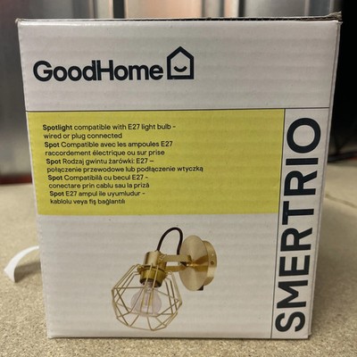 Good Home B&q Smertrio Strahler Wandleuchte Messing 