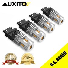 Auxito 4x Amber Yellow 4057 3157 3057 3457 LED Rear Turn Signal Light Bulbs EXA