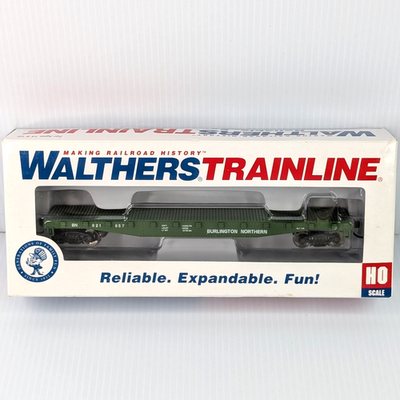 #ad Walthers Flat Car RTR Burlington Northern 931 1601 HO Scale L N In the Box $17.99