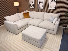 Oak Furnitureland Malvern 4 seater LH Corner Sofa + Footstool - RRP £2459