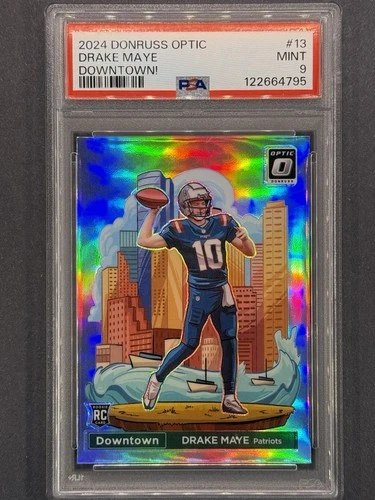 2024 Panini Donruss Optic - Rookie Downtown! Drake Maye #13 (RC) PSA 9