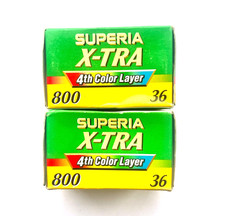 RARE Fujicolor Superia X-TRA 800 ISO 35mm Colour Negative Film Expired - 36 Exp.