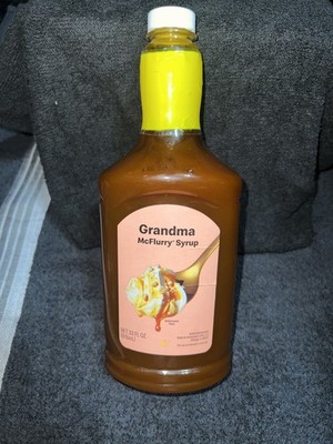 McDonalds Grandma McFlurry Syrup (Butterscotch) (33 FL OZ.) UNOPENED/SEALED.