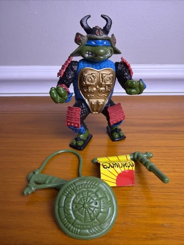 Vintage 1990 Playmates Teenage Mutant Ninja Turtles TMNT Leo The Sewer Samurai