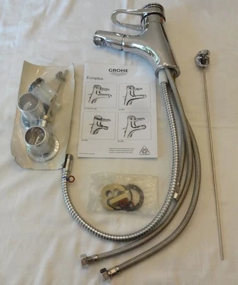Friedrich Grohe Europlus 33065 / 33065000  Waschtisch Armatur mit Schlauch   NEU - Bild 1 von 4
