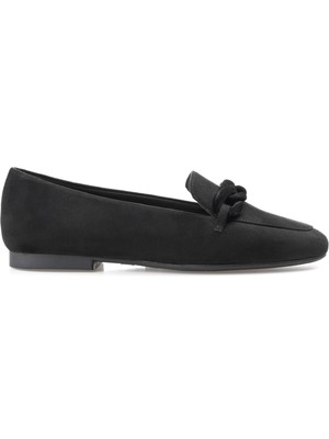 JOURNEE COLLECTION Womens Black Covered Chain Cordell Slip On Loafers Shoes 9 M
