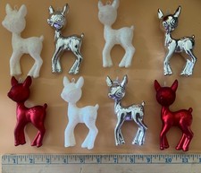 8 Lightweight Deer Ornaments Plastic But Cute Christmas Decorations