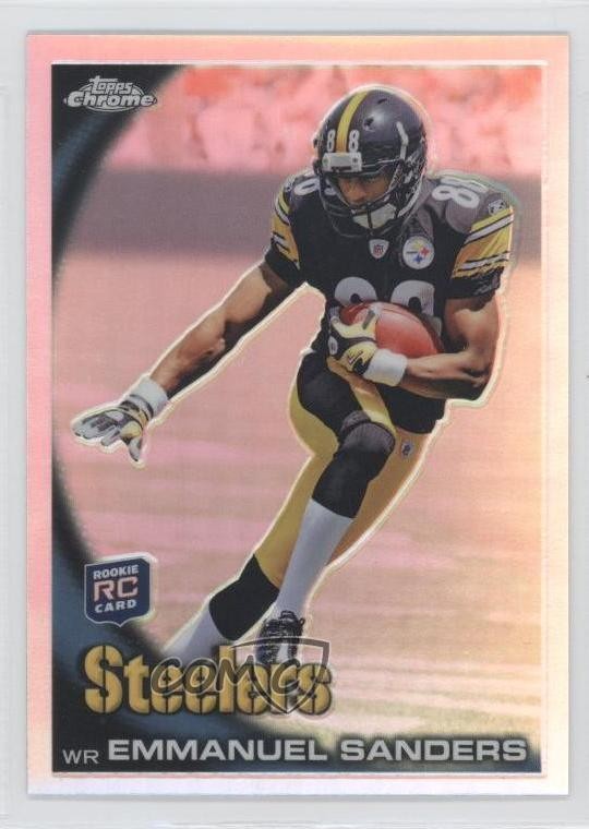2010 Topps Chrome Refractor Emmanuel Sanders #C106 4hj