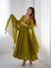 Anarkali Gown Pakistani Salwar Kameez Ready To Wear Dress Suits Wedding Party