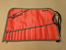 Snap On C-112b Red Wrench Bag Pouch Roll 12 Pockets Vintage Mint