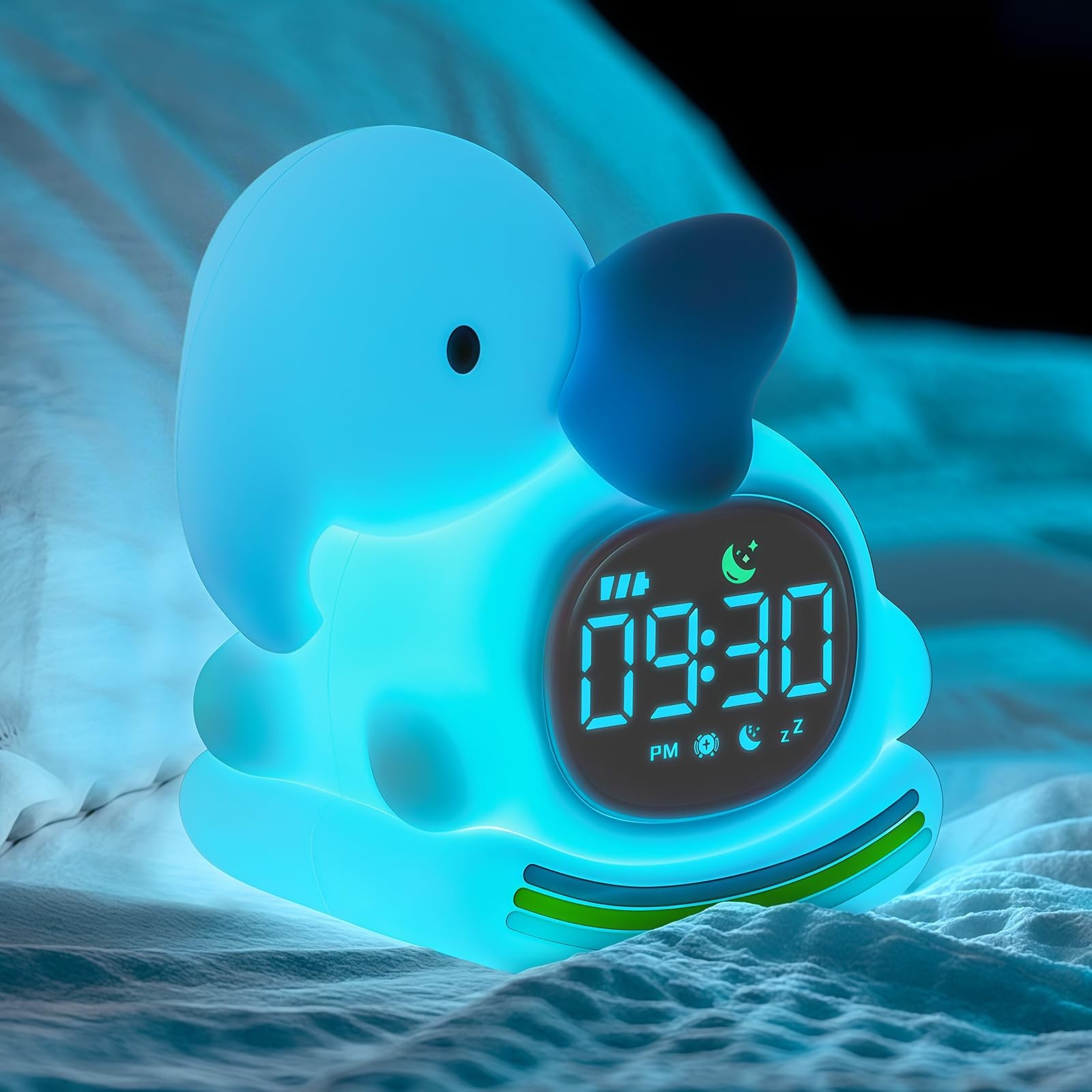 For Kids With Night Light, Sleep Training Clock Time To Wake