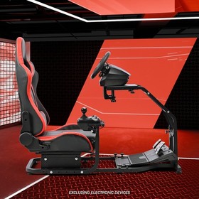 Supllueer Racing Simulator Cockpit Wheel Stand with Seat Fits Logitech G29 G920