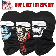 3 Pack UV Protection Balaclava Ghost Skull Full Face Mask Cyling Ski Mask Hood