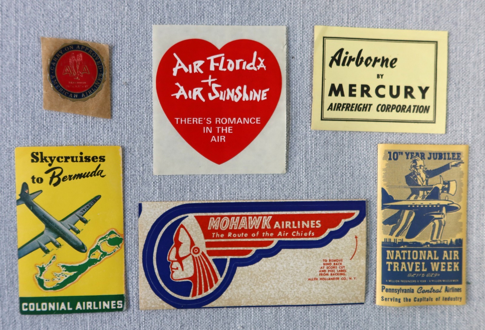 Label Decal Sticker Vintage Air Travel
