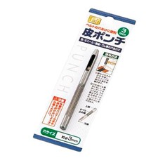 3mm Leather Hole Punch Tool for Belt Fabric Vinyl Rubber Cardboard DIY Japan