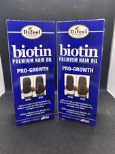 2 Difeel Premium Biotin Hair Oil 2.5 oz. Pro Growth