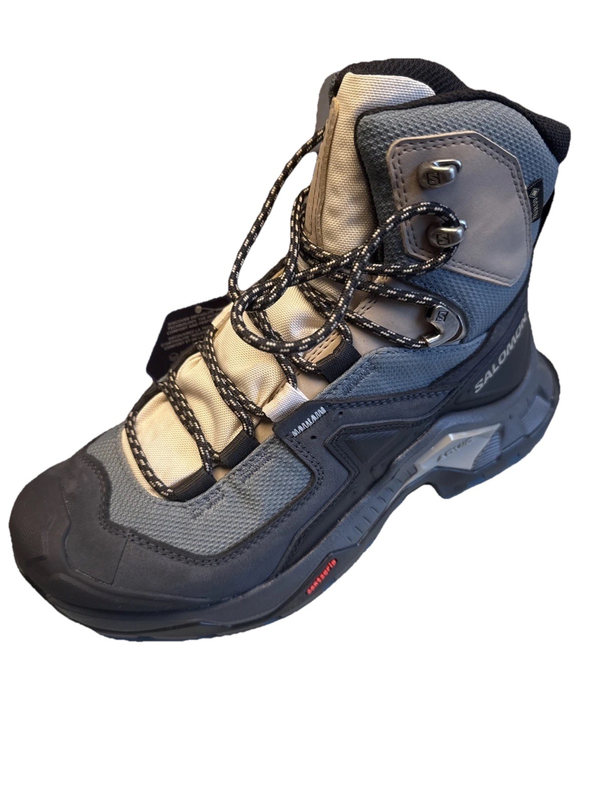 Stivali da trekking Salomon donna Quest Element Gore Tex ebano giornata di pioggia