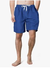 Men  s Swim Trunks Swimming Shorts Quick Drying Mesh Lining Blue Size XXL
