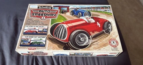Schylling Auto Speedway Tin Windup Race Car Game NEW