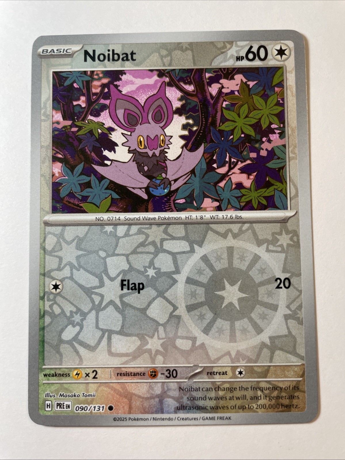 Noibat 090/131 - Sv: Prismatic Evolutions Reverse Holo (NM)