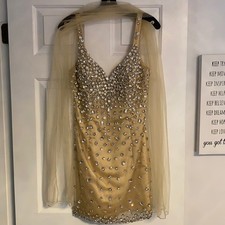 Jovani Rhinestone Embellished Dress - Size 8 fits like a 6 