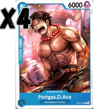 One Piece Ace & Newgate ST22 Portgas.D.Ace ST22-010 Play Set (X4)
