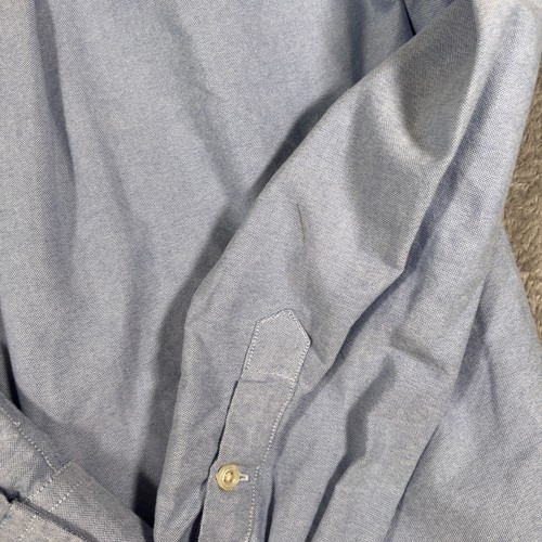 Ralph Lauren Shirt Boys (10-12) Medium Blue Big Pony Logo Oxford Long Sleeve - Picture 12 of 13