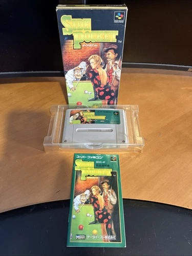 SIDE POCKET Super Famicom Nintendo Japanese Version US Seller