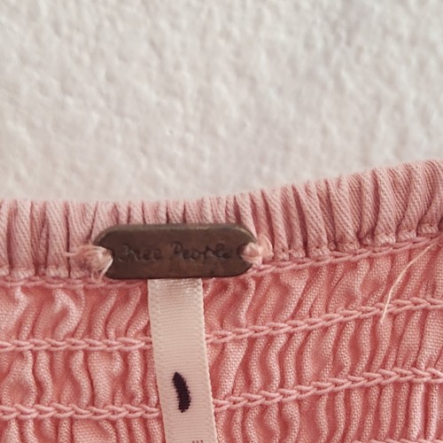 Free People Jumpsuit Womens XS Pink Balloon Smocked Jogger Kingston Cut Out Boho - Picture 6 of 17