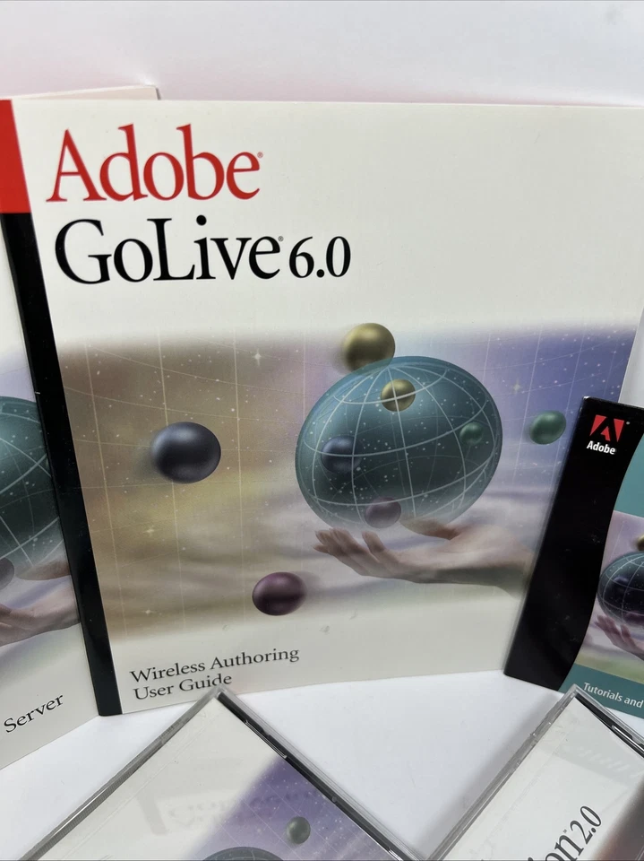Adobe GoLive 6.0 & LiveMotion 2.0 for Macintosh with Serial Numbers & User Guide Foto 3 de 4
