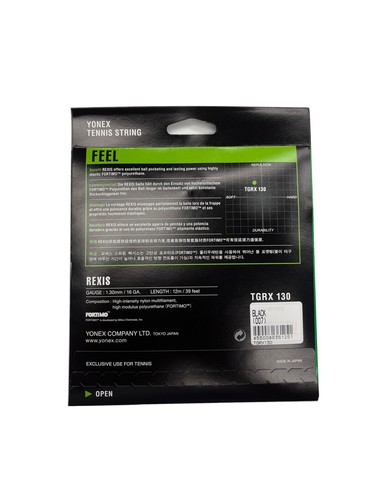 Yonex Rexis 1.30/16ga Black Tennis String