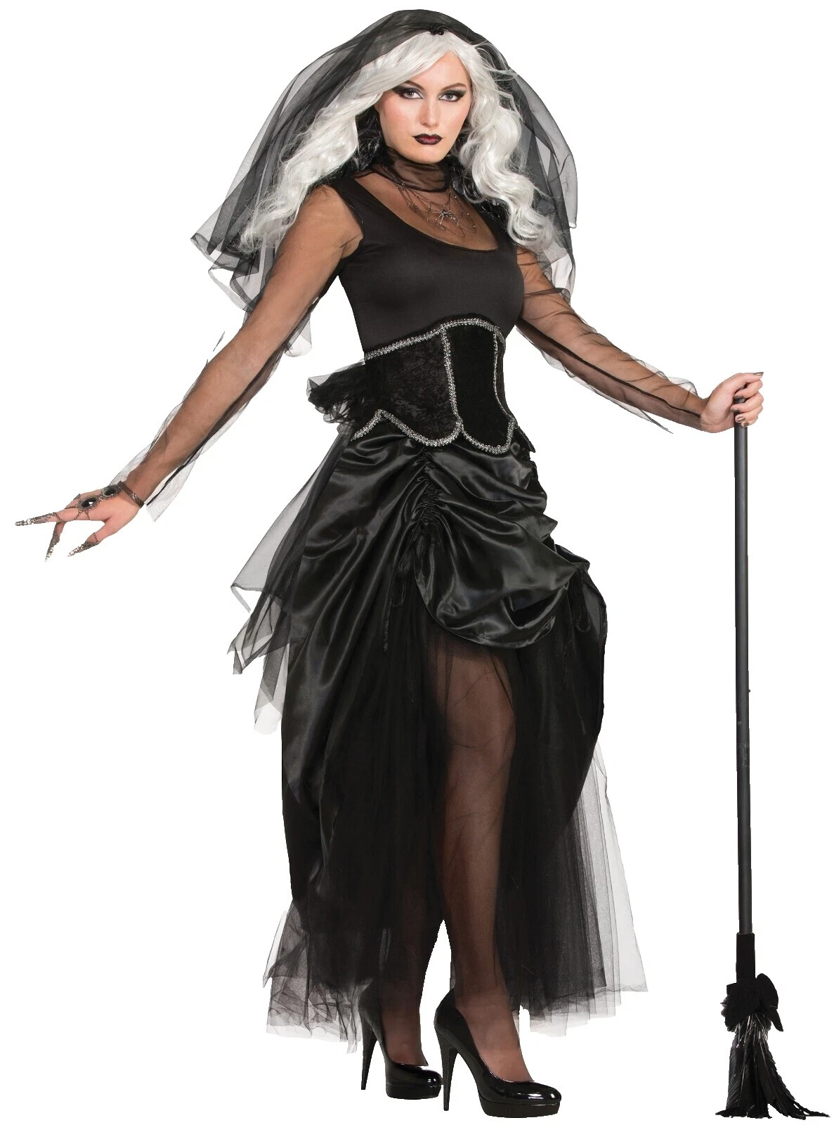 Ghost Complete Outfit Costumes Black